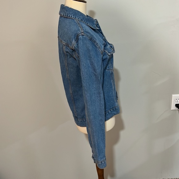 Hudson Los Angeles women’s denim trucker jacket sz S/M - Picture 8 of 12